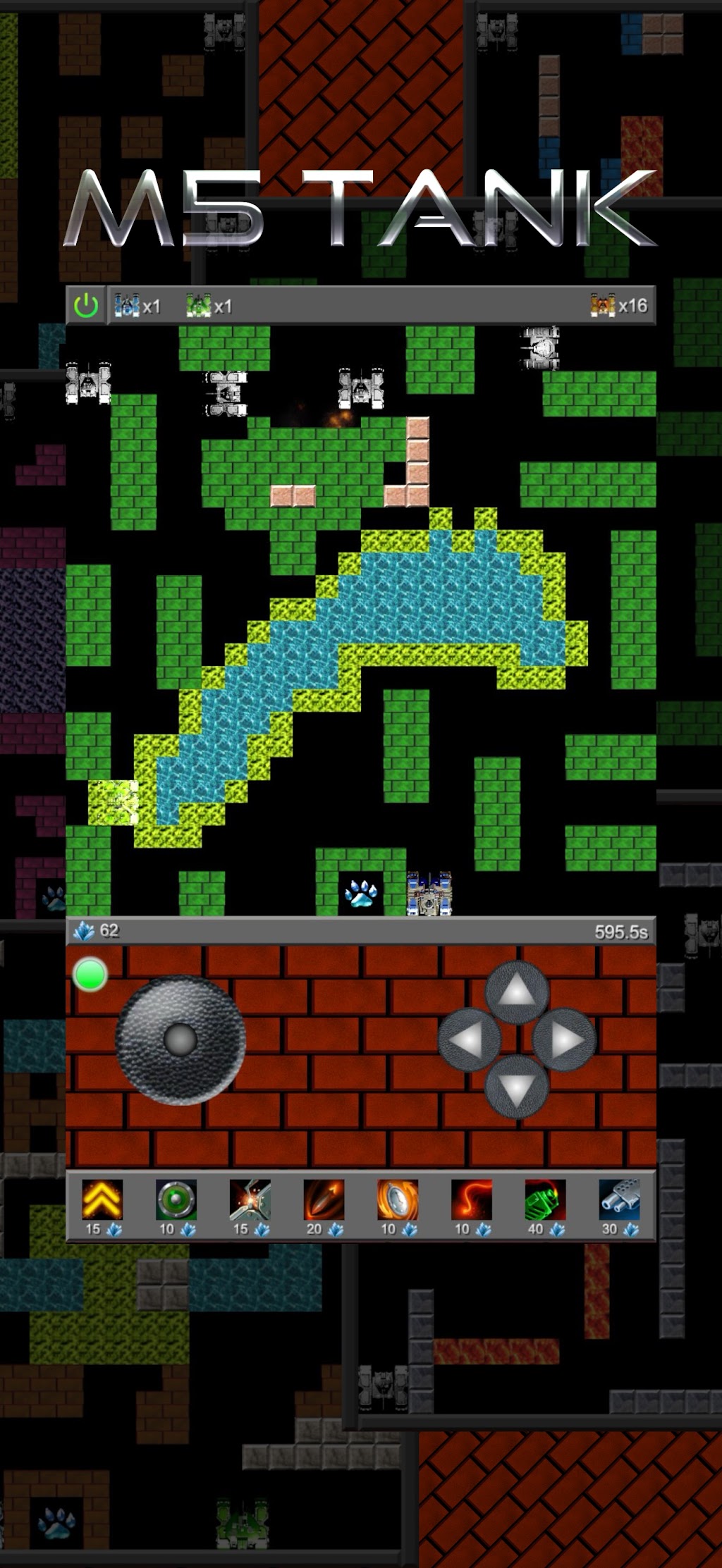 Screenshot do jogo City Bloxx com torre de blocos coloridos empilhados